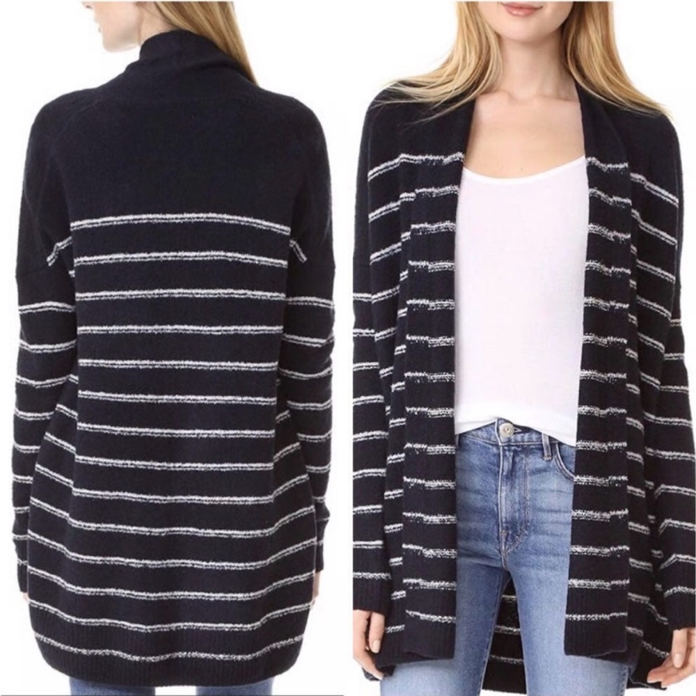 Vince Striped Cardigan